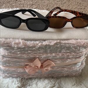 Black and Tortoise Sunglasses Set